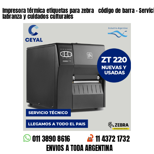 Impresora térmica etiquetas para zebra  código de barra – Servicios de labranza y cuidados culturales